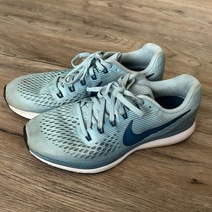 Blue Nike Pegasus Running shoes